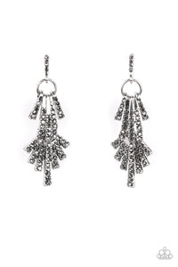 Fan of Glam - Silver Earrings