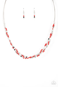 Explore Every Angle - Red Necklace