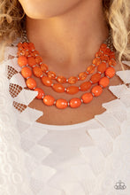 Load image into Gallery viewer, Tropical Hideaway - Orange Necklace
