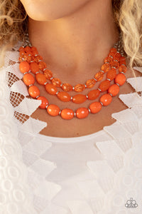 Tropical Hideaway - Orange Necklace