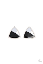 Load image into Gallery viewer, Kaleidoscopic Collision - Black Earrings
