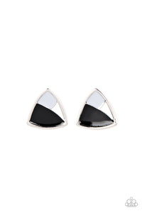 Kaleidoscopic Collision - Black Earrings