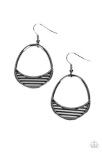 Load image into Gallery viewer, Segmented Shimmer - Black Earrings
