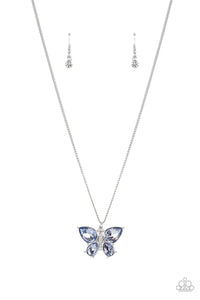 Free-Flying Flutter - Blue Necklace