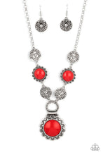 Load image into Gallery viewer, Poppy Persuasion - Red Necklace
