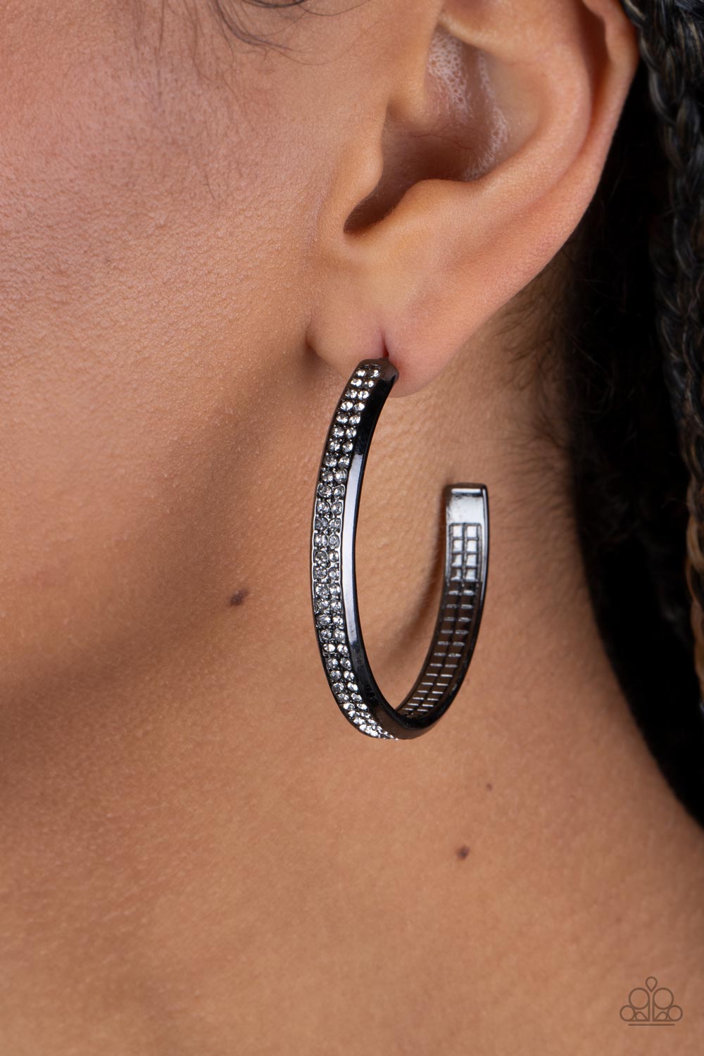 Flash Freeze - Black Earrings