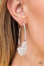 Load image into Gallery viewer, Bubble-Bursting Bling - White Earrings - Fashion Fix - Fiercely 5th Avenue
