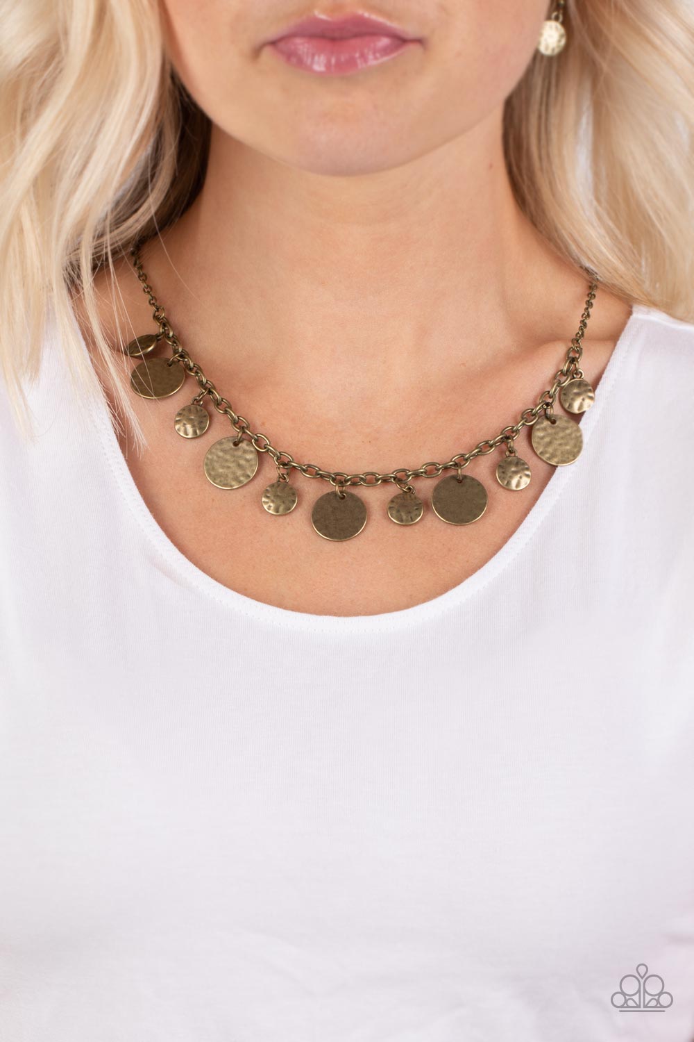 Model Medallions - Brass Necklace