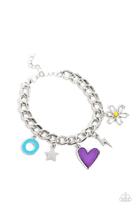 Turn Up the Charm - Purple Bracelet