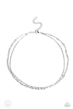 Load image into Gallery viewer, Polished Paperclips - Silver Necklace
