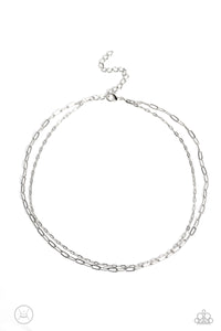 Polished Paperclips - Silver Necklace