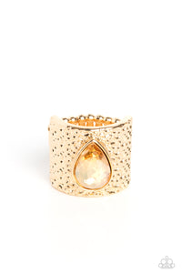 Singed Shape - Gold Ring