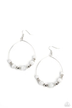 Load image into Gallery viewer, Cats Eye Charisma - White Earrings
