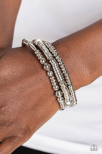 Monochromatic Medley - Silver Bracelet