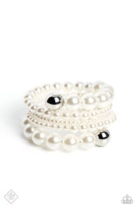 Pleasing Pirouette - White Bracelet