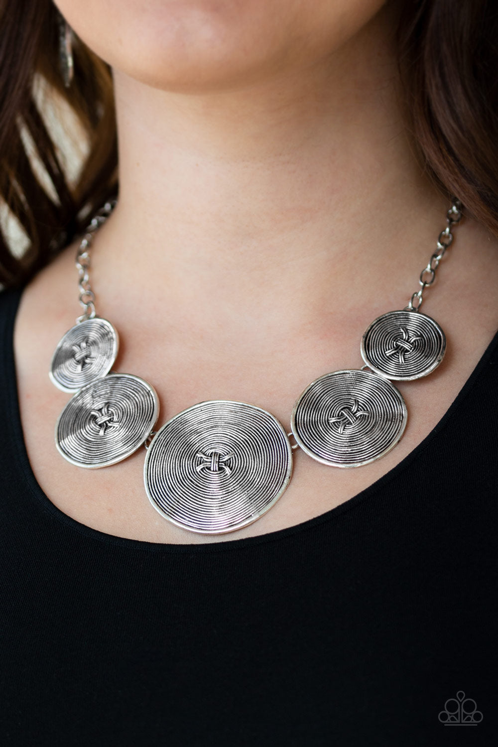 Deserves A Medal - Silver Necklace