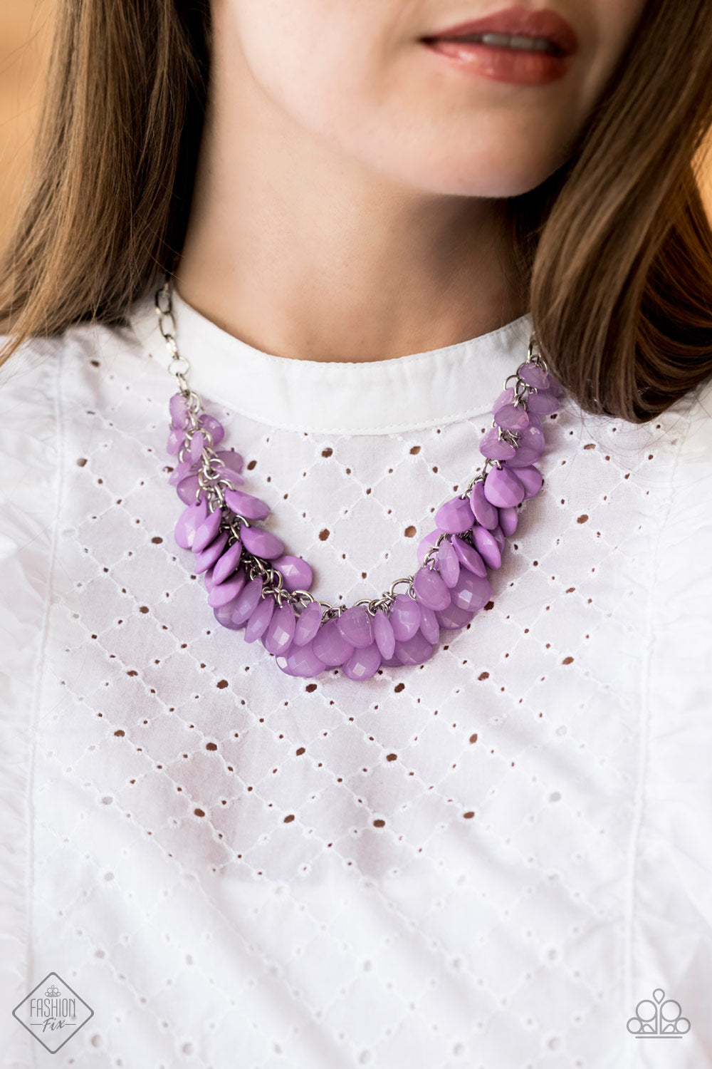 Colorfully Clustered Necklace - July Fashion Fix