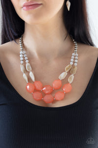 Seacoast Sunset - Orange Necklace