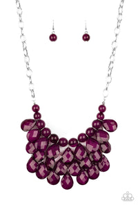 Sorry To Burst Your Bubble - Purple Necklace