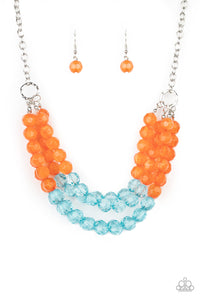 Summer Ice - Orange Necklace