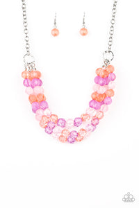 Summer Ice - Orange Necklace